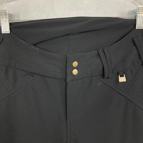 Nils Snow Pants Womens Sz S Black Bootcut Waterproof Ski Stretch Zip Ankle - Picture 2 of 11